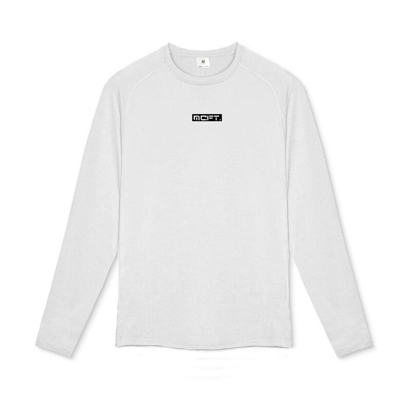 Muscleguys 2022 Autumn Men's Sports Training Tees Thin Casual Fitness Tops Long Sleeve