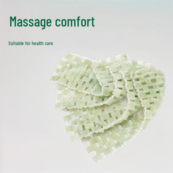 Xiuyan Jade Cooling Pillow - Natural Sweat-Resistant, Breathable, and Hollow Design for Cervical Support and Summer Comfort.