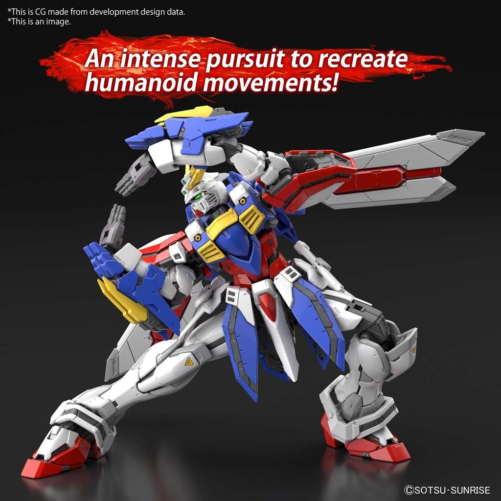 BANDAI SPIRITS RG Mobile Fighter G Gundam God Gundam Scale Plastic Model 1/144 Color-coded
