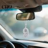 Personalized Car Accessory Bling Rear View Mirror Accessories Rhinestone Numbers Interior Decoration Hanging Ornament 0-10 Automotive Pendant