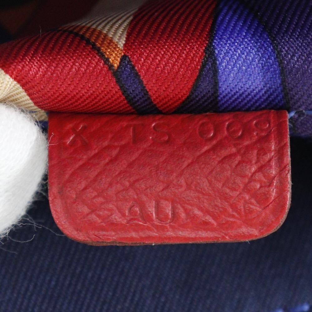 Hermes Азап шелк в длинном кошельке Бугенвиллия Красно-пурпурный Эпсом/шелк Женский Б/У