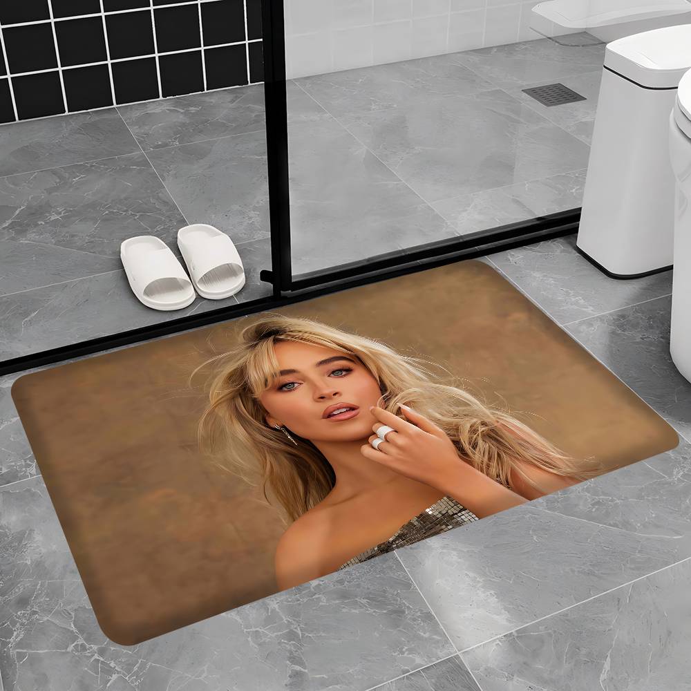Singer S-Sabrina Carpenter Hallway Carpet Non-Slip Laundry Room Mat Laundry Decor Balcony Child Living Room Bedside Area Rugs