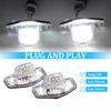18 Led Car Number License Plate Lights Assembly Pure 6000K For Cr-V Fr-V Stream 12V Smd Number Lamp Led License Plate Light