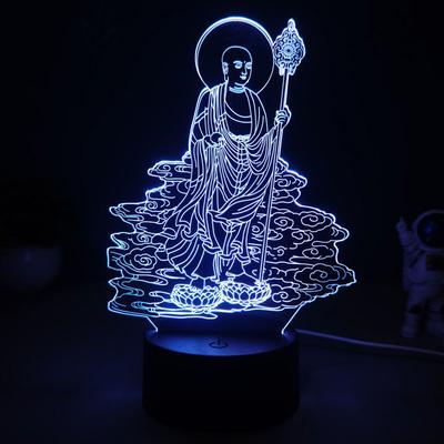 3D Светодиодная Основа для Лампы 7/16 Цветов Акриловая Подставка для Дисплея Лампы с Пультом ДУ/Сенсорным Управлением Аниме Держатель для Лампы Акриловая Световая Доска Основа