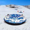 Inflatable Ski Ring Durable Waterproof Fast Inflation Easy Storage Eco-friendly Snow Sled for Kids Adults