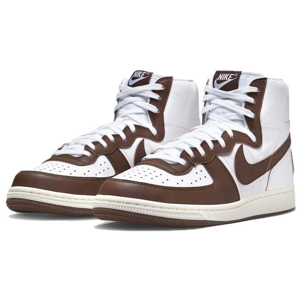 Nike Мужские кроссовки Terminator High Cacao Wow коричнево-белые с парусом FJ4199-100
