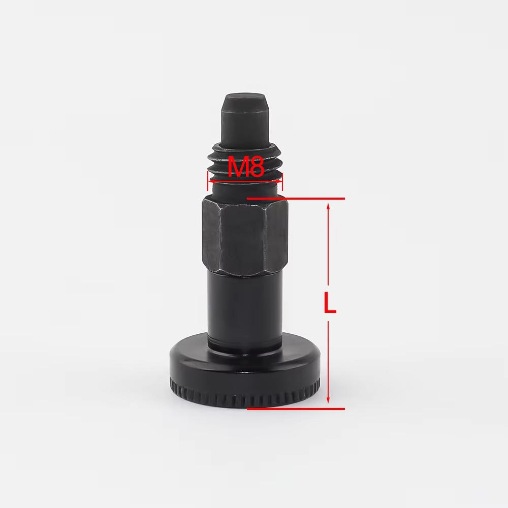 Mini M8 Knob Plungers Non Lock-Out Spring Lock Pin Aluminum Knob Locating Pin Stainless/Carbon Steel Indexing Plungers