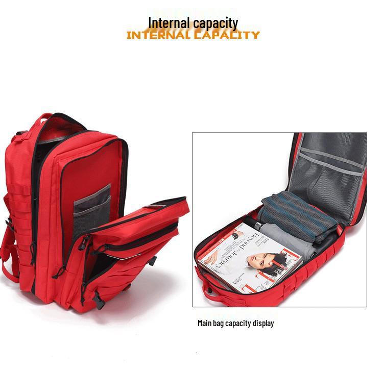 Men's Large Capacity Outdoor Sports Backpack, Water-Resistant, Multifunctional, 45L