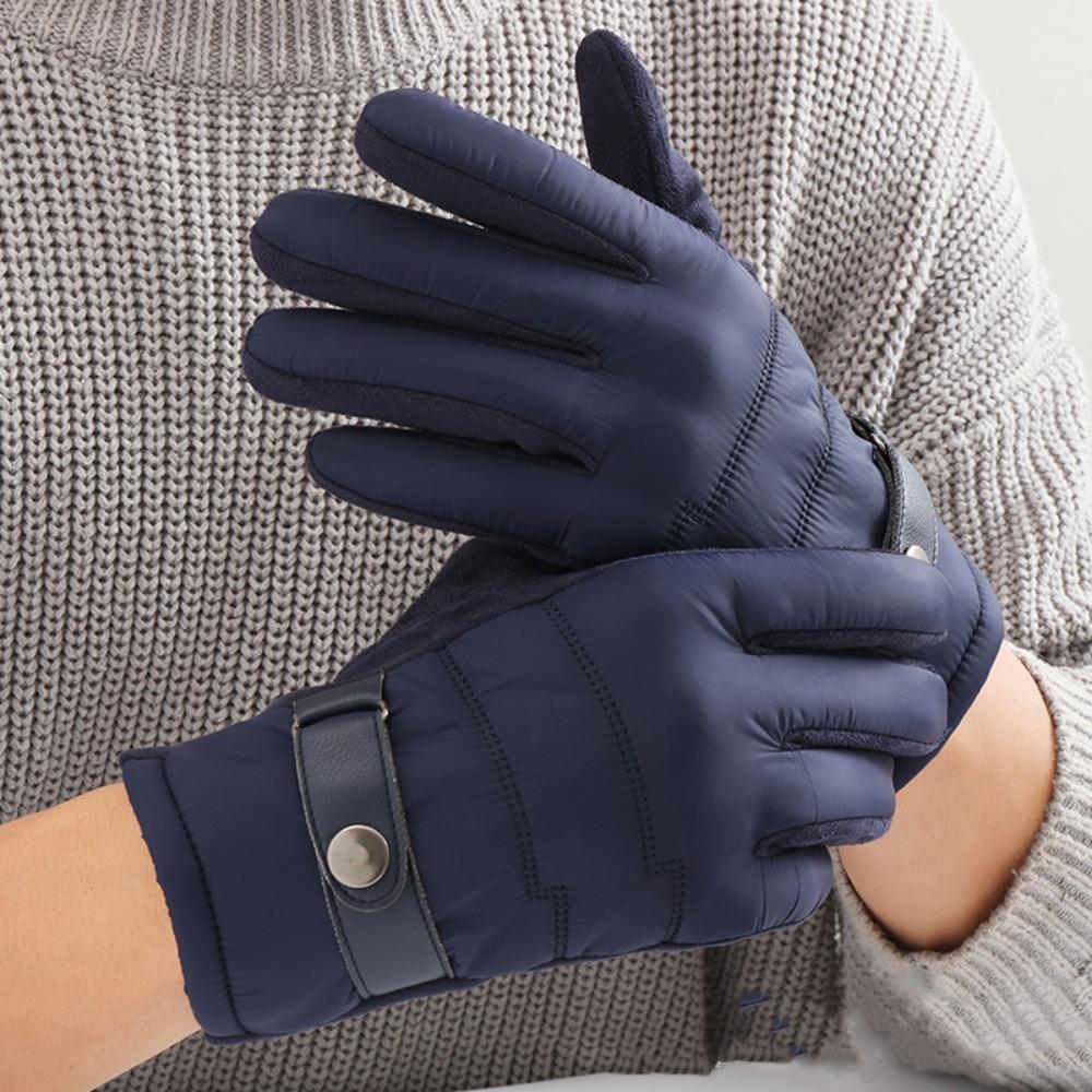 Мужские ветрозащитные перчатки сохраняют тепло мотоциклетные варежки с полным пальцем для катания на лыжах