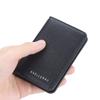 Mens Bifold Lychee Pattern Card Holder Slim Business Card Case Minimalist Multi-card Wallet