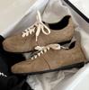 Версия из коровьей кожи~ Натуральная кожа повседневные спортивные туфли на шнуровке плоская подошва круглый носок с неглубоким вырезом немецкие тренировочные туфли модные универсальные Forrest