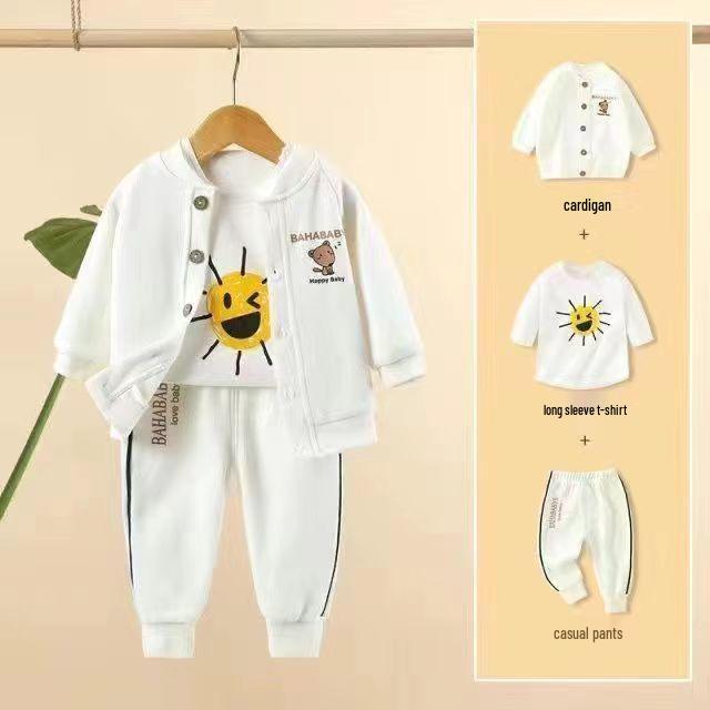 Весенне-осенний комплект кардигана для малыша - Верхняя одежда для новорожденных и мальчиков на весну и осень