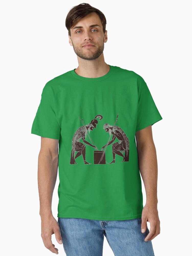 Hercules Achilles and Ajax playing a game of dice Classic T-Shirt