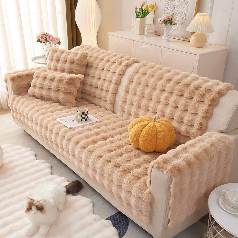Нескользящий диван-полотенце, подушка для дивана для собак, домашних животных, зимняя утепленная плюшевая угловая крышка для дивана, секционный шезлонг, коврик для дивана, мульти-размер