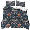 Комплект постельного белья William Morris Golden Lily с 2 наволочками, Мягкое микрофибровое постельное белье размера King/Queen, Пододеяльник с якобинским цветочным узором