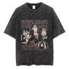 2026 Hip Hop Streetwear Japanese Anime Naruto Print T Shirt Vintage Black T-Shirt Harajuku Casual Tops Men Short Sleeve
