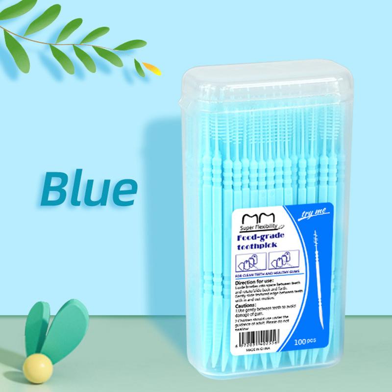 200 шт./кор., зубная нить с двойной головкой, межзубная зубочистка, щетка для зубов, зубная палочка для ухода за полостью рта, зубочистки, зубочистка