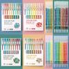9/36 Color Morandi Gel Pen Set Press Type Color Ballpoint Pen 0.5mm Note-taking Hand Account Stationery Office School Supplies