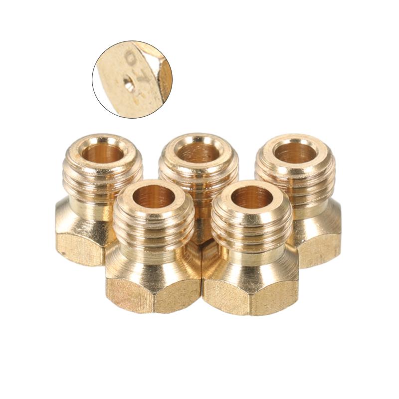 5 шт. комплект для переоборудования газовой плиты для сжиженного нефтяного газа, форсунки, инжекторы пропана 0,5 мм/0,7 мм/0,87 мм/1,02 мм, газовая плита для плиты G