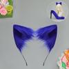 Handmade Cat Ear Headband Realistic Animal Ears Hair Band New Furry Cat Tail Set  Party Props