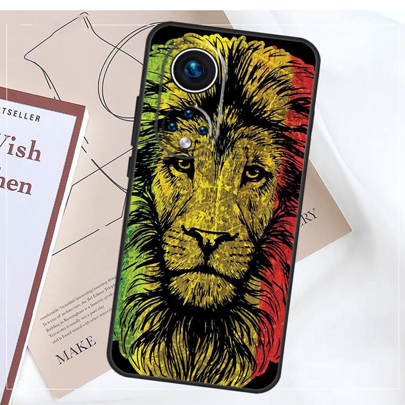 Чехол с Раста Львом для Honor Magic 5 6 7 8 Pro X9a X9b X9c X9d X8b X8c Win RT 50 70 90 200 400 Lite