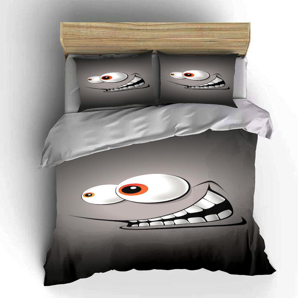 Smiling face with eyes. Bedding sets Duvet cover sets Duvet covers Pillowcases(1 * Duvet Cover 2 * Pillowcases without duvet insert)