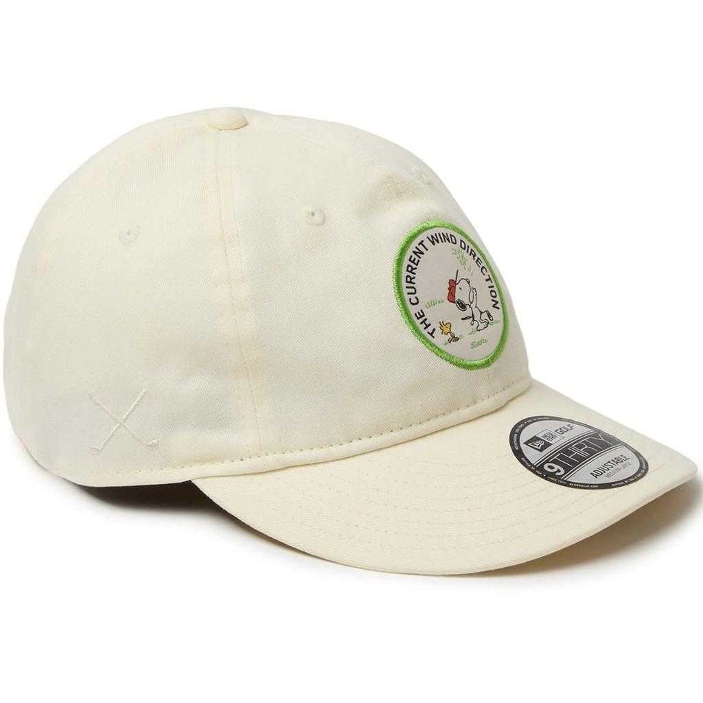 [New Era] Golf Cap PEANUTS Snoopy Collaboration Low Cap Chrome White ML GF 930 PEANUTS WOVEN PATCH CHR 14432177 NER36G4347
