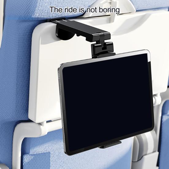 Airplane Phone Holder Mount Multi-Angle Adjustment Phone Mount Anti-slip Hands-free Travel Phone Clip Stand for Flying