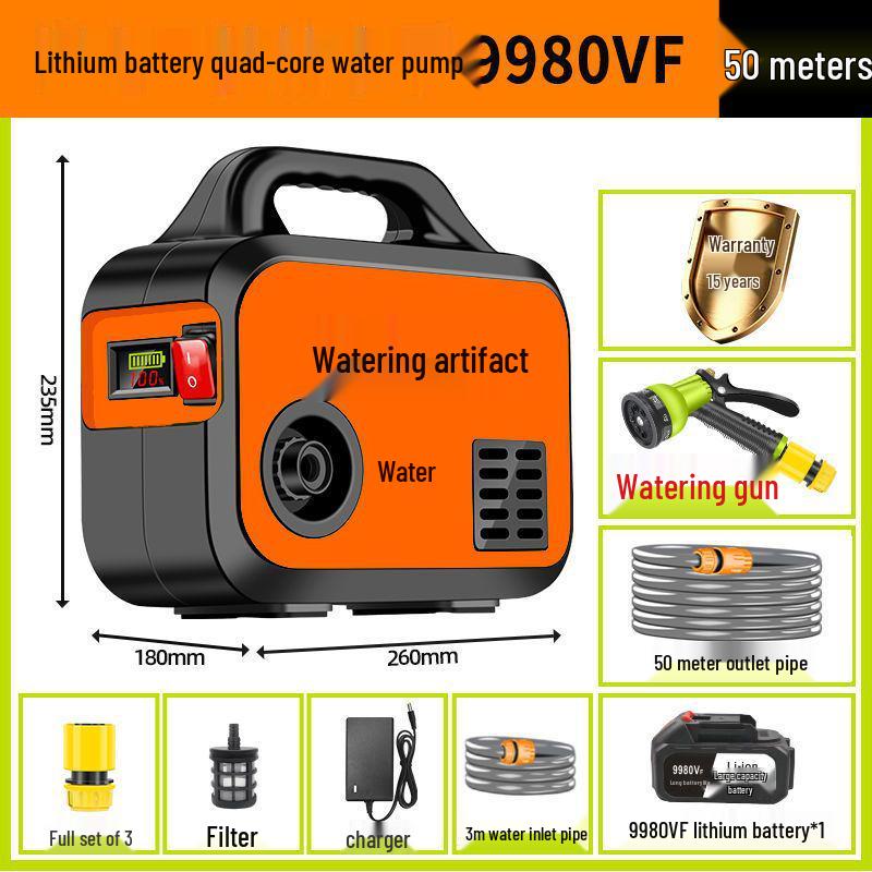 Rechargeable Small Water Pump for Vegetable Garden and Household Irrigation