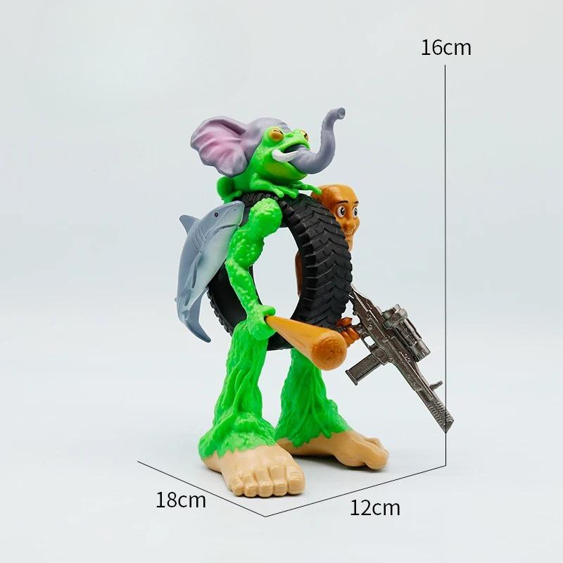 Тун Тун Тун Сахур Тралалеро Тралала Итальянский Мозговой Гниль Издание Монстр Фьюжн Аниме Экшн Мультфильм Орнамент Веселая Игрушка Подарок Фигурка