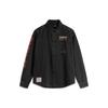 Li Ning Skateboard Series Logo Printed Denim Shirt Long Sleeve Shirt Men Shirts Black ASHU003-2