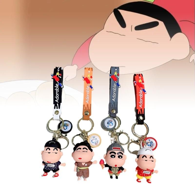 Крейн Шин-чан ПВХ Брелок Милая Силиконовая Фигурка Брелок Подарок на День Рождения