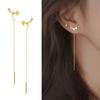 Light Dance Butterfly Star Ear Line Women's Jewelry Accessories Water Drop Pendant Long Ear Line Earrings