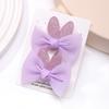 2pcs/set Lovely Lace Bows Hair Clips for Girls Sweet Solid Color Gauze Clip Soft Hairpins Pink Princess Kids Hair Accessories
