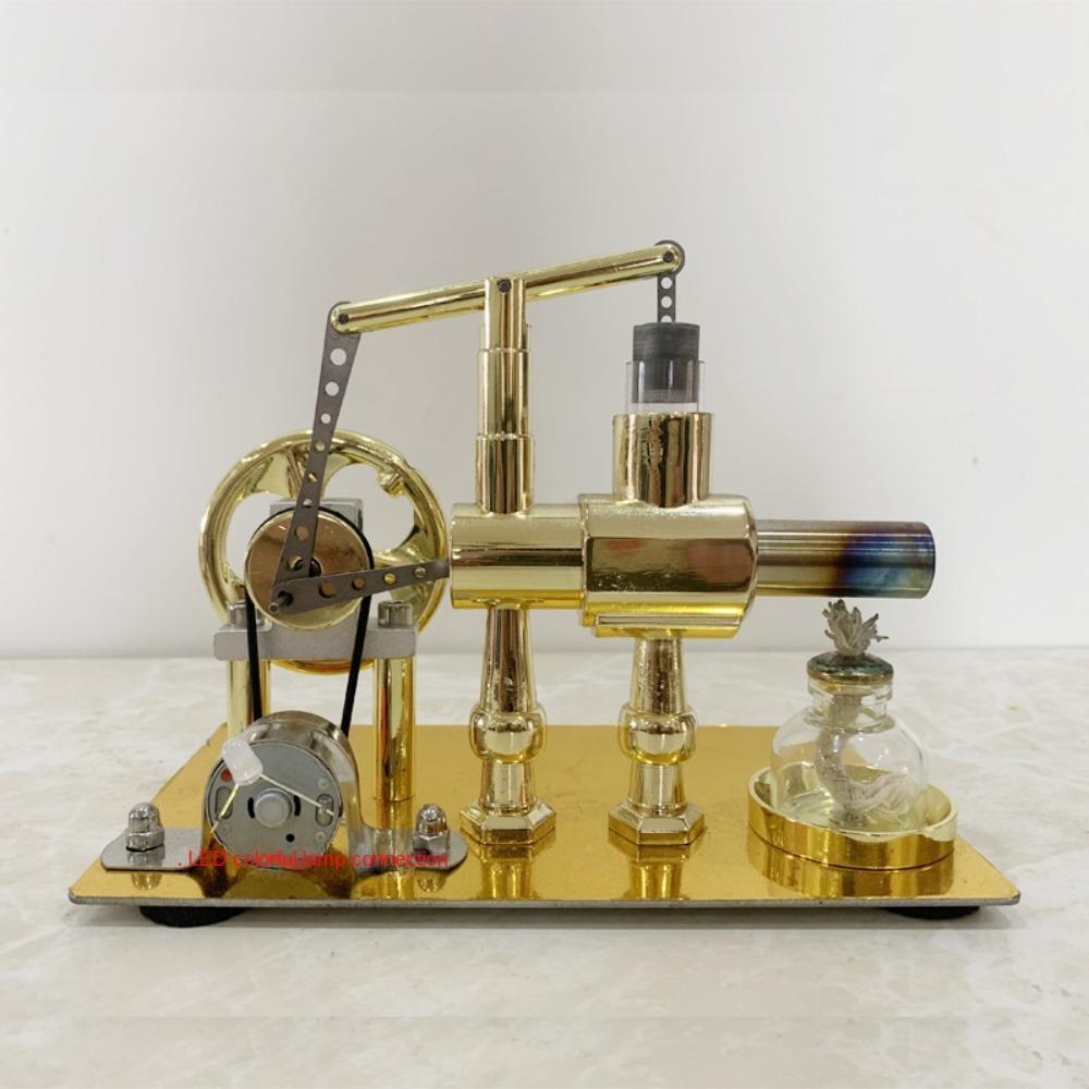 Dual Cylinder Single Cylinder Stirling Engine Toy Balance Single-Cylinder Hot Air Model Invention