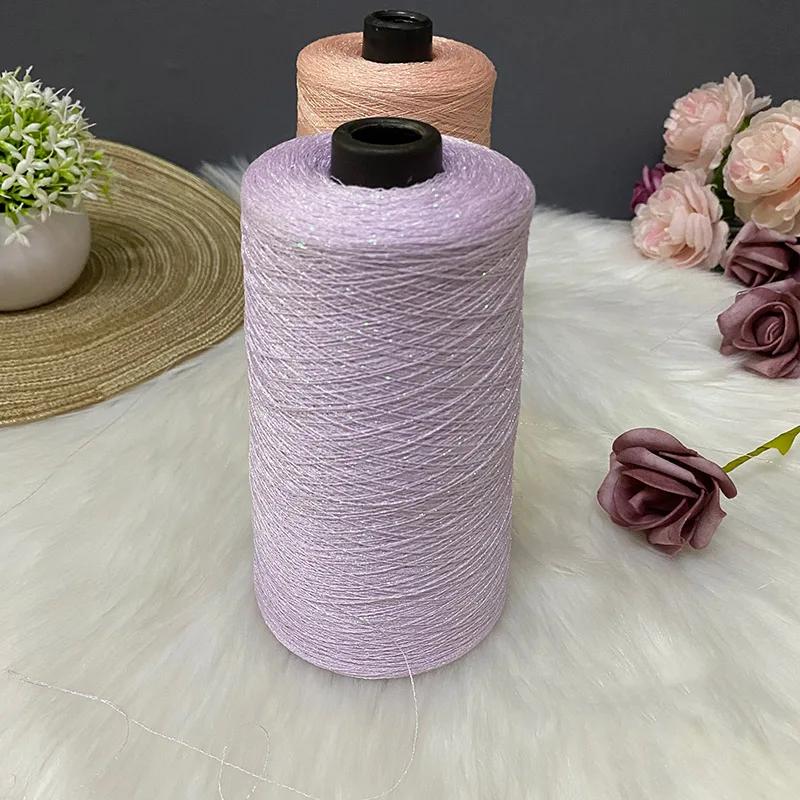 250 г Красивая блестящая льняная пряжа золотого и серебряного цвета для ручного вязания крючком, тонкая швейная нить для летнего кардигана, накидки