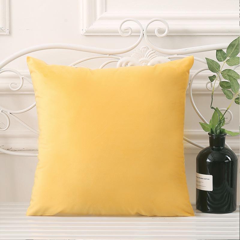 Наволочка из однотонного бархата - Подушка для поддержки талии для дивана или кровати, бесплатная доставка