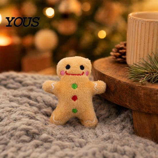 Игрушка для кошек Дед Мороз, Рождественская игрушка с кошачьей мятой, Плюшевые игрушки, Олень, Пряничный человечек, Набитое животное, Интерактивная, Праздничная, Прочная, Устойчивая к жеванию, Для котят, Питомца