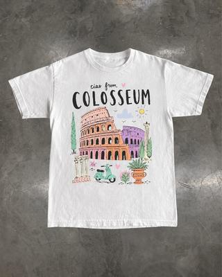 Colosseum Shirt, Rome Italy Travel Tee, Italian Vacation Gift, Retro Rome Souvenir