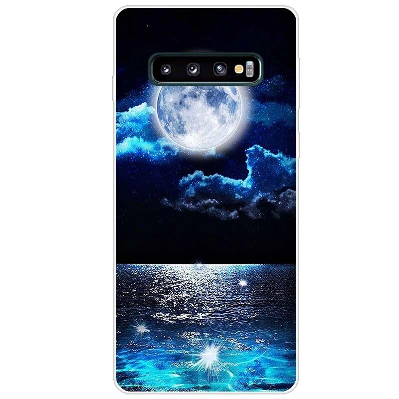 Новейший чехол из ТПУ с принтом для Samsung Galaxy S10 S10 + чехол для телефона Samsung S10 Plus S10e, задняя крышка, бампер Fundas Coque