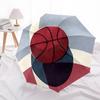 1pc Basketball Court Automatic Folding Umbrella - Compact 8-Rib Design, Durable Plastic & Iron, Lightweight for Outdoor Daily Use091