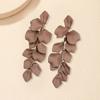 1 пара висячих сережек в богемном стиле с кисточками и лепестками, акриловые длинные серьги-гвоздики с цветком, модные ювелирные изделия, аксессуары, подарок