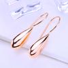 LSOOYH серьги-клипсы цвета розового золота, модные серьги для женщин, геометрические серьги-капли, ювелирные изделия