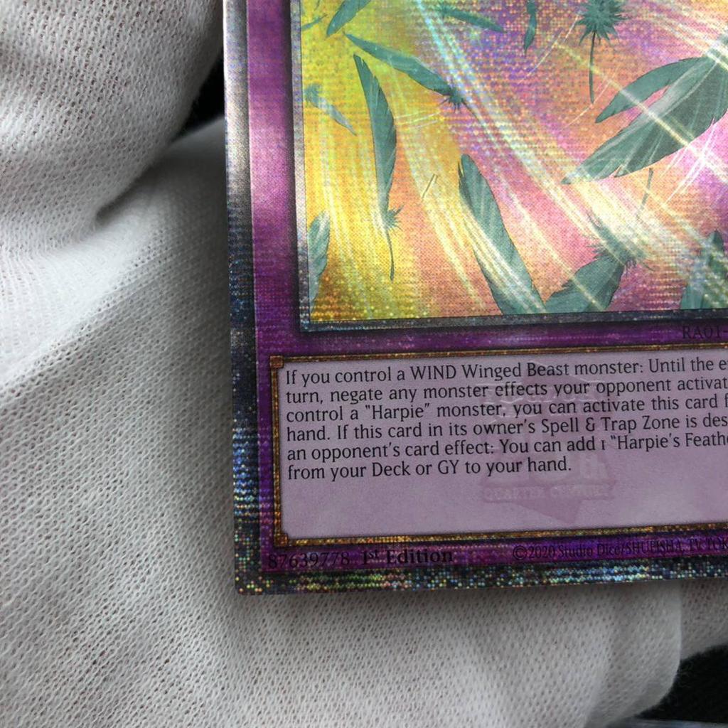 Yu-Gi-Oh! Английская версия Шторм Перьев 25-й Секретный Редкий Гарпия RA01-EN073