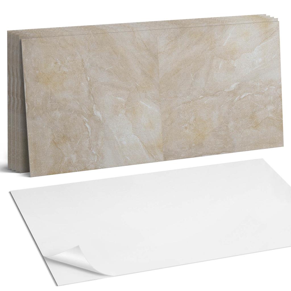 Zestaw Kafelków Winylowych Pcv Naturalny Marmur W Odcieniach 6X60X30 Cm