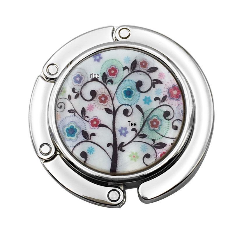 Креативный круглый складной крючок для сумки-ракушки - Плоский зажим-подвеска для края стола, аксессуары для сумки