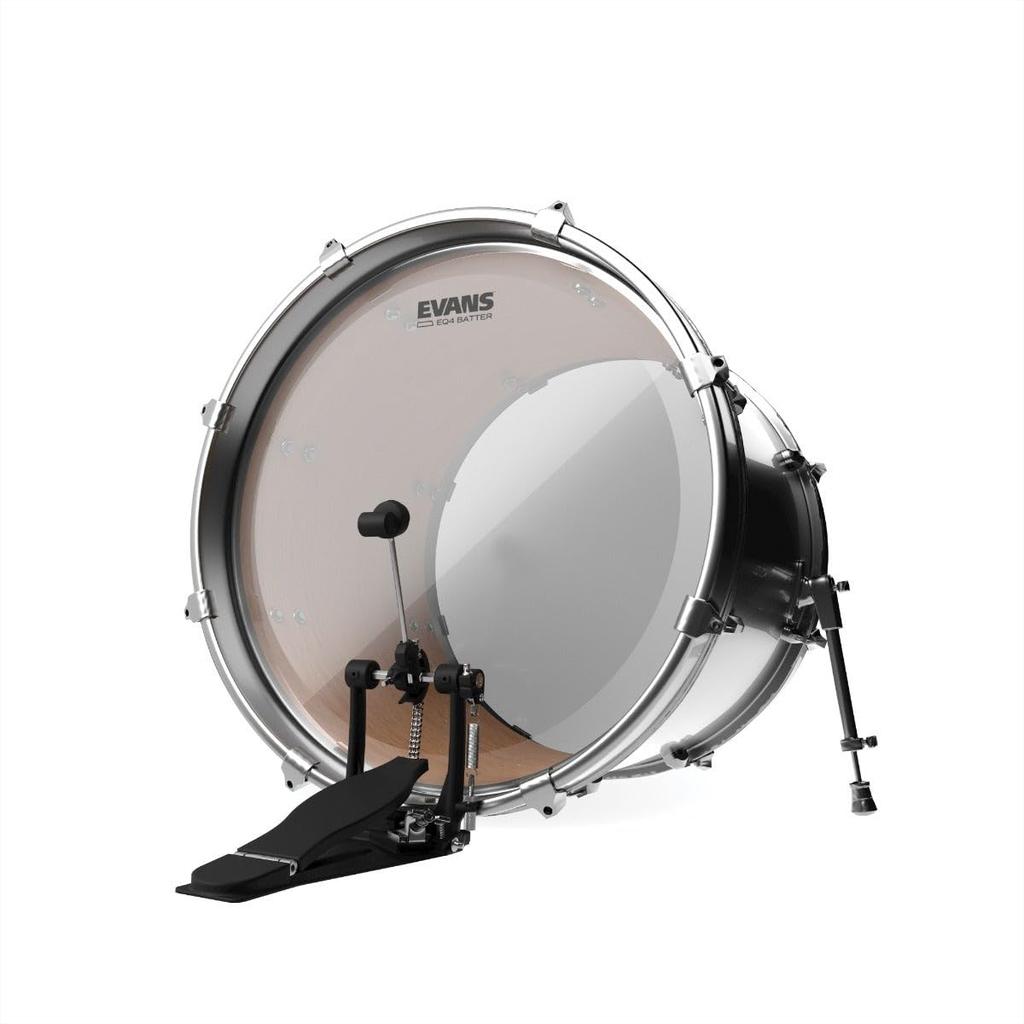 Пластик для бас-барабана EVANS EQ4 22 дюйма 10 mil с кольцом Plus