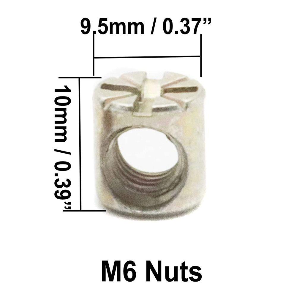 50 шт. Винты с шестигранной головкой, высокоскоростная сталь, бочкообразные гайки, кроватка, двухъярусная кровать, мебельная кроватка
