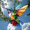 Bird Sun Catcher Ornament Stained Acrylic Flying Bird Suncatcher Colorful Window Hanging Decoration for Home Balcony Garden Decor