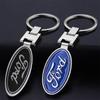 1Pcs Car Emblem Keychain Styling Key Ring Accessories For Mustang ST Line Mondeo Focus Fiesta Escape Kuga Ecosport Ranger EXplorer Stickers